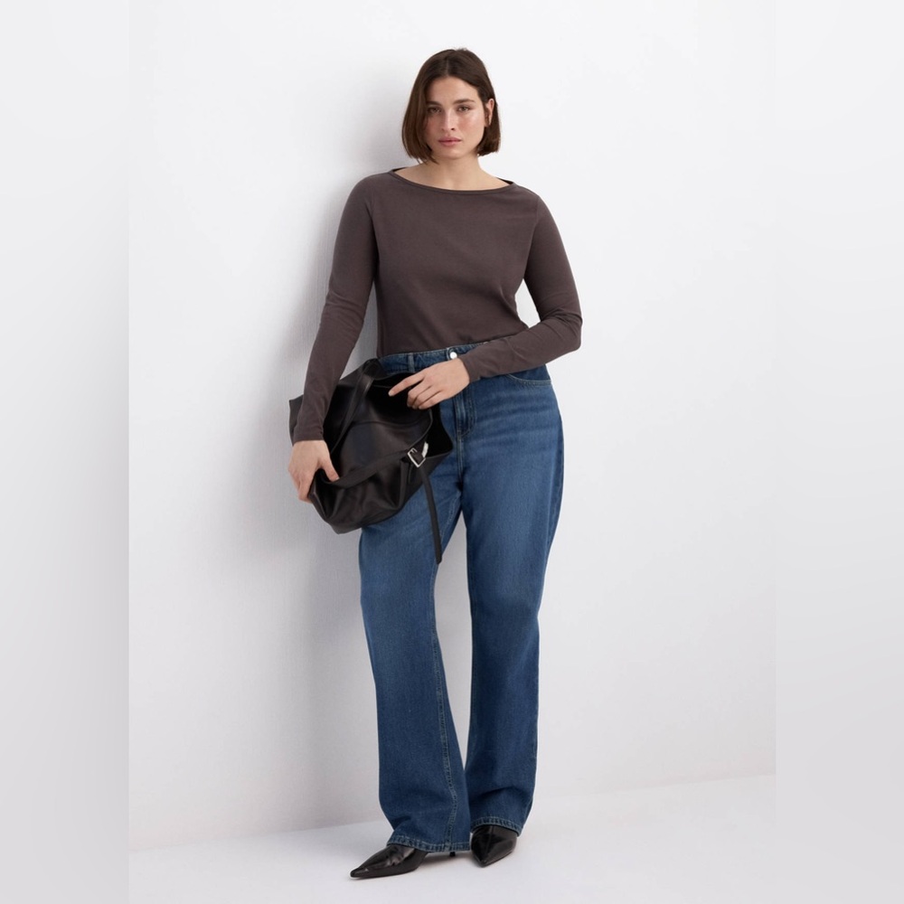 NWT MANGO Matilda High-Rise Straight Jeans